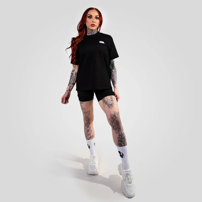 Animal Ladies Premium LE Black Oversize Tee sold by AnimalPak