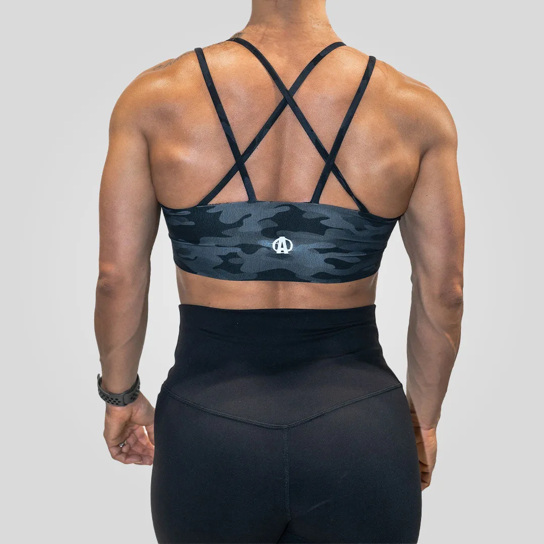 Animal Women's Performance Gray Camo Sports Bra sold by AnimalPak product image thumbnail 2