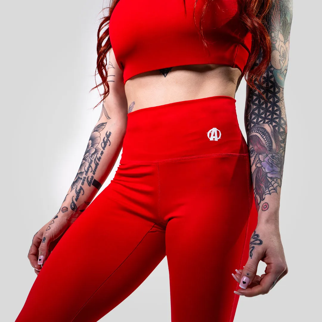 Animal Women's Performance Red Leggings sold by AnimalPak product image thumbnail 2