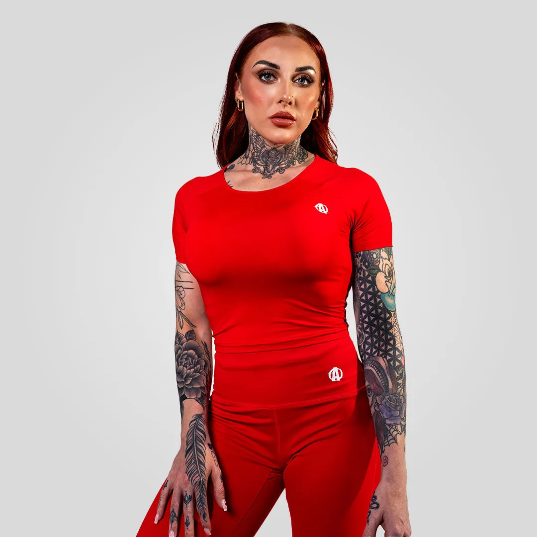 Animal Women's Performance Red Tee sold by AnimalPak