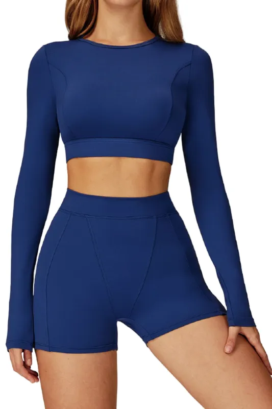 KIKA VYRA Long Sleeve Crop Top sold by DRYWORLD