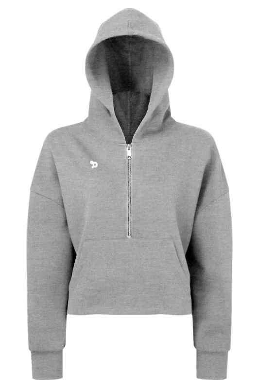Pickleball Half-Zip Hooded Sweatshirt - Women sold by DRYWORLD