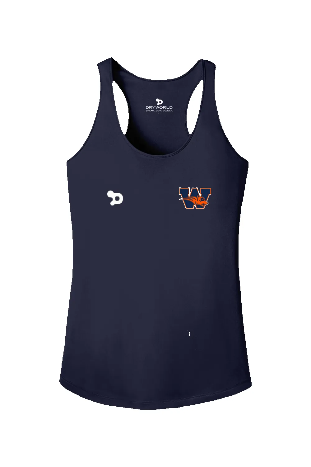 Wakeland Team D Womens Racerback Tank sold by DRYWORLD