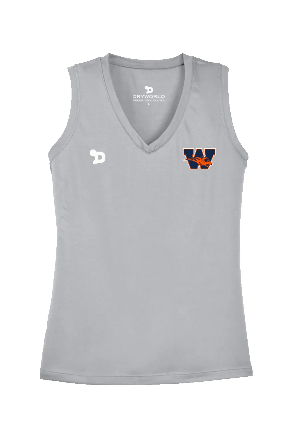 Wakeland Team D Womens V-Neck Tee sold by DRYWORLD