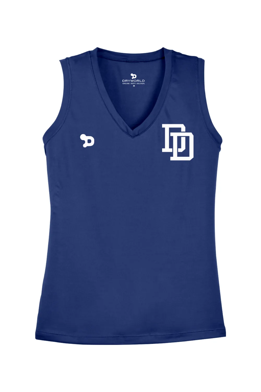 Dulins Dodgers V-Neck Tee sold by DRYWORLD product image thumbnail 3