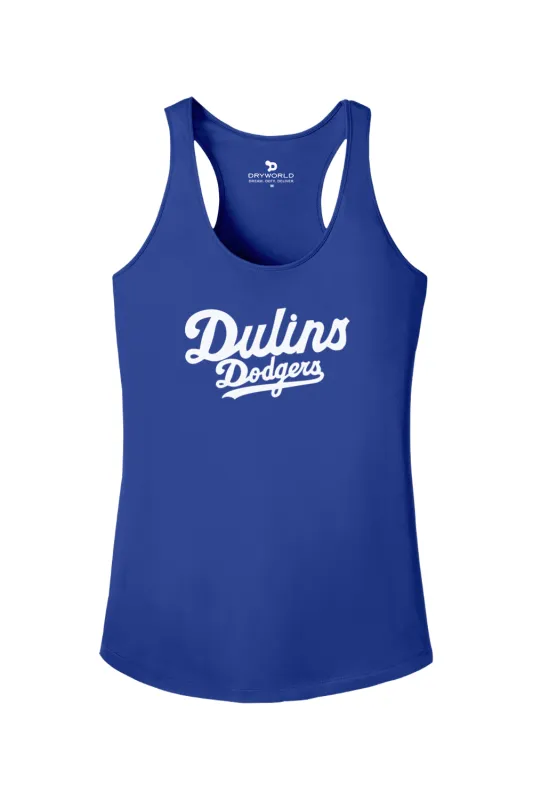 Dulins Dodgers PosiCharge Competitor Racerback Tank sold by DRYWORLD