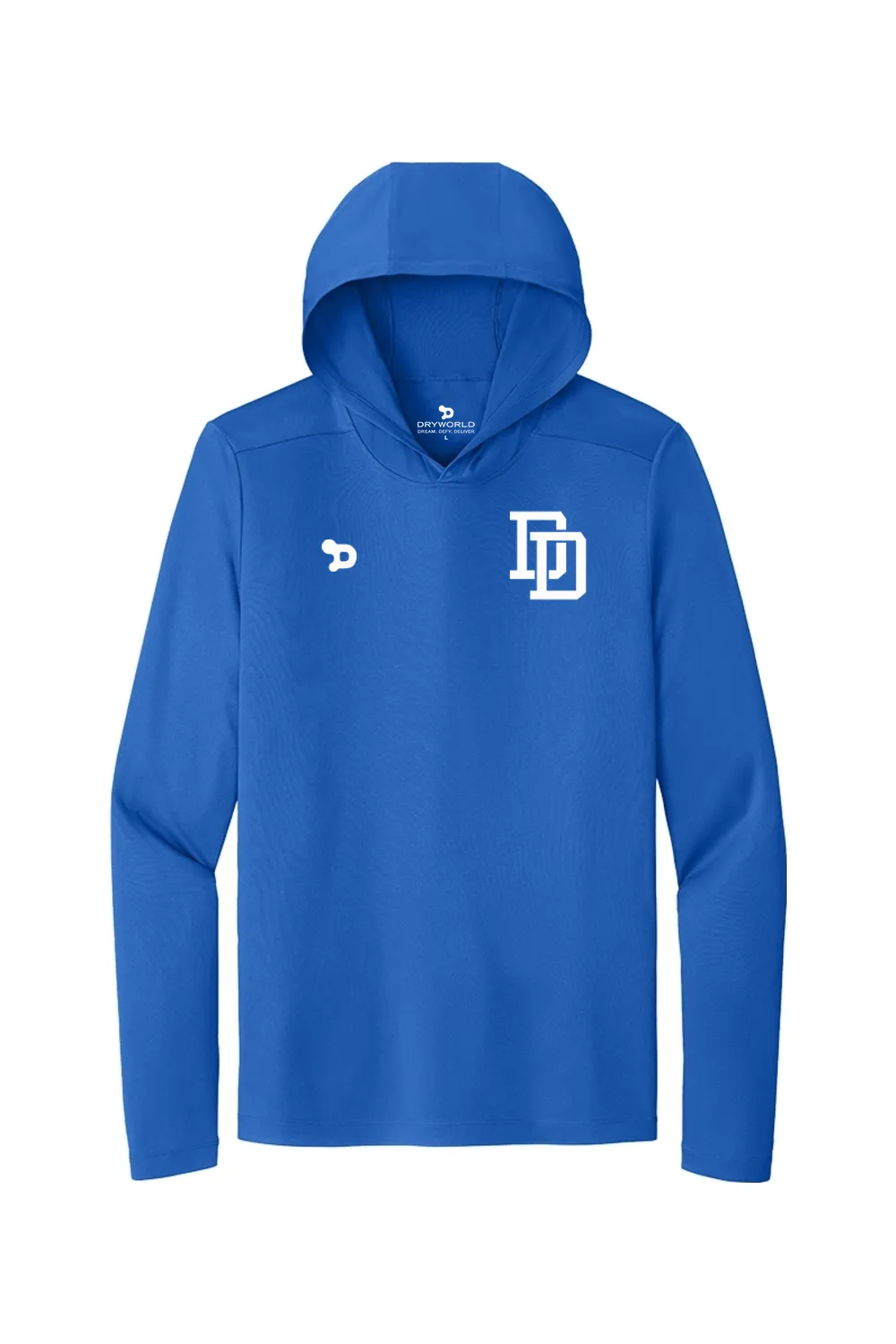 Dulins Dodgers Posi-UV Pro Long Sleeve Hoodie sold by DRYWORLD
