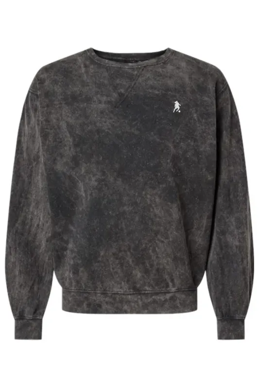 Ronaldinho Bruxo Premium Fleece Mineral Wash Crewneck Sweatshirt sold by DRYWORLD