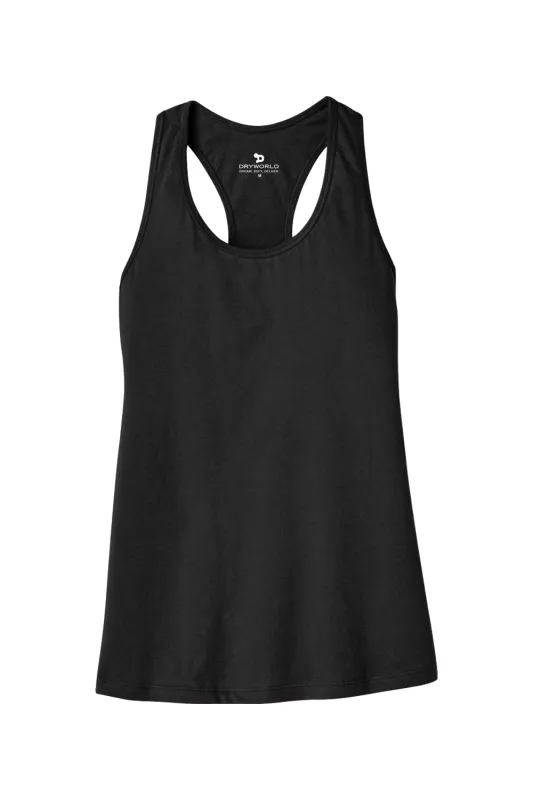 Haute D Essentials - Women’s Jersey Racerback Tank sold by DRYWORLD