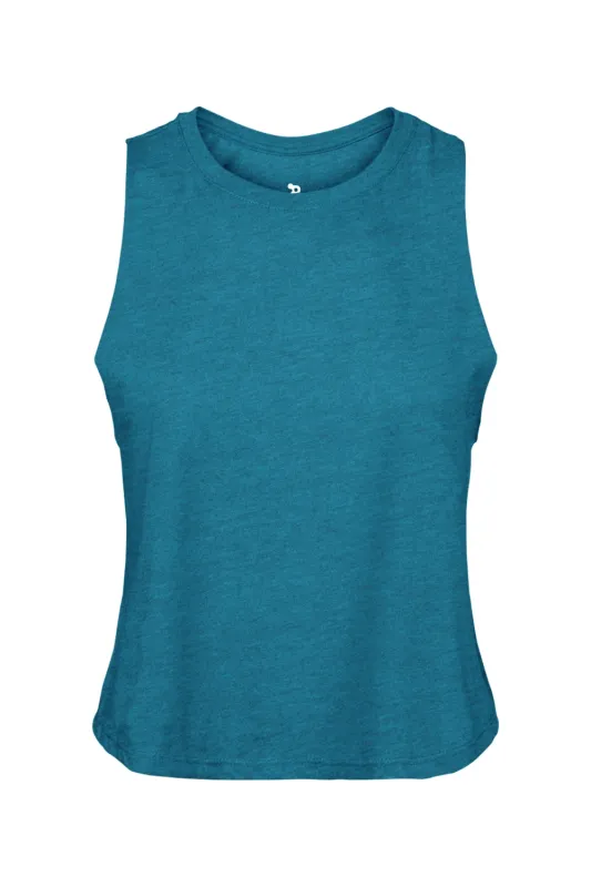 Haute D Essentials - Women's Racerback Cropped Tank sold by DRYWORLD