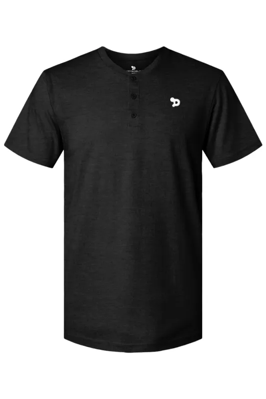 Haute D Essentials - Mens Eco Henley T-Shirt made by DRYWORLD
