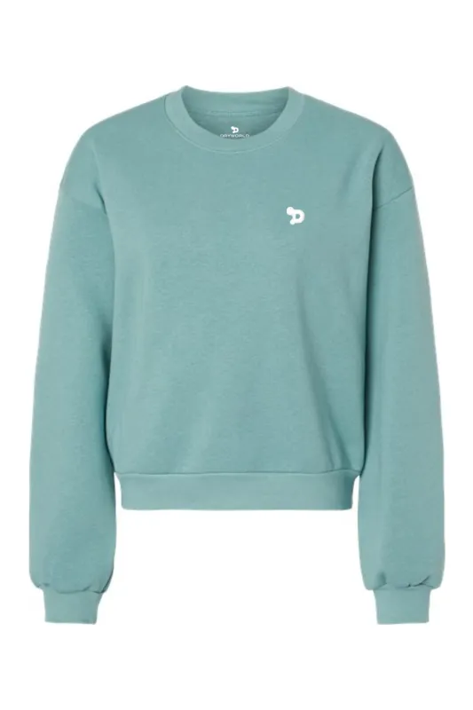Haute D Essentials - Womens Oversized Eco Fleece Crewneck Sweatshirt sold by DRYWORLD