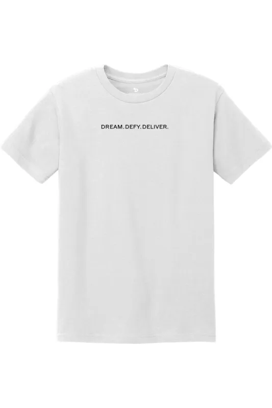 Heavyweight Oversized T-Shirt – Dream. Defy. Deliver. sold by DRYWORLD