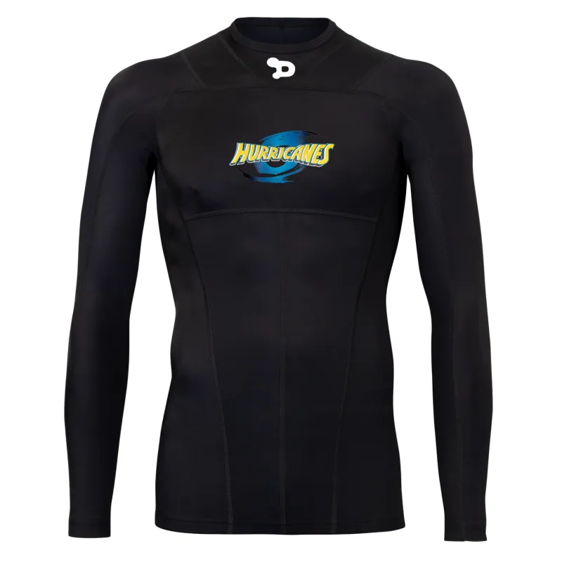 Signature D - AA Compression LS Top NZSR Hurricanes - Mens sold by DRYWORLD