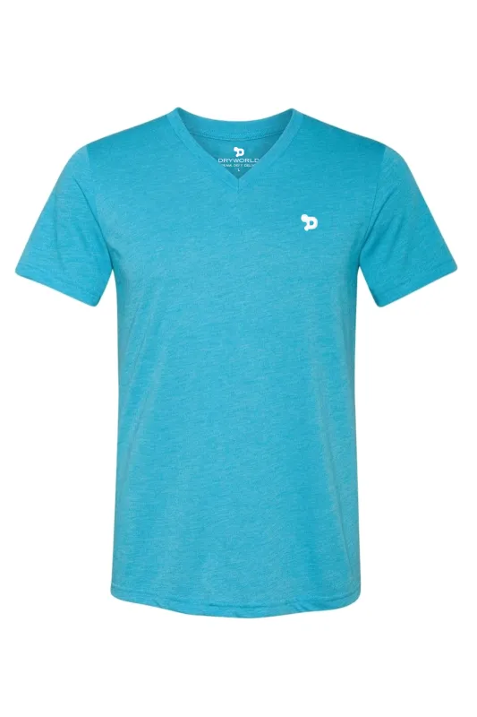 Haute D Essentials - Mens Triblend V-Neck Tee made by DRYWORLD