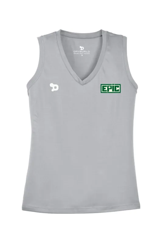 EPIC V-Neck Sleeveless Ladies Tee sold by DRYWORLD