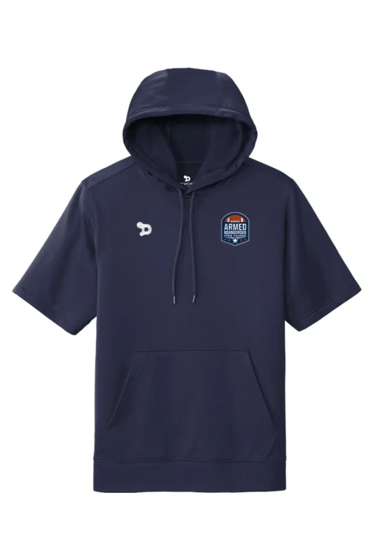 A&D Sport-Wick Fleece Short Sleeve Hooded Pullover sold by DRYWORLD