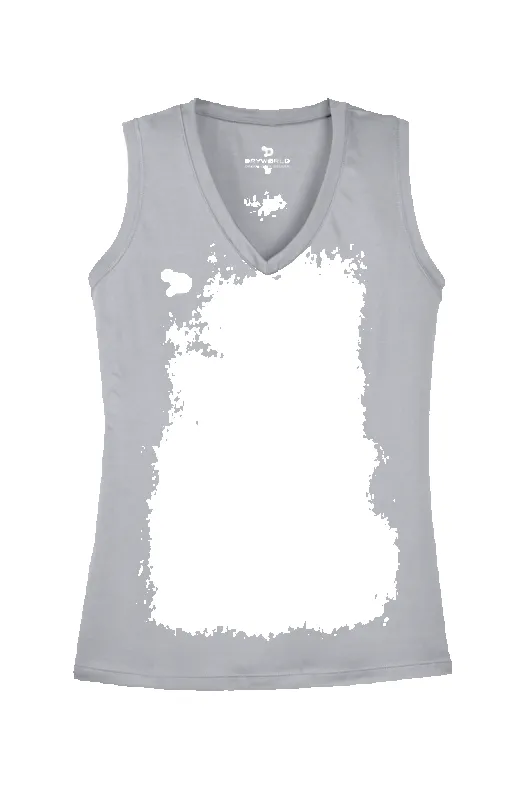 Gridiron Women Sleeveless V-Neck Tee sold by DRYWORLD