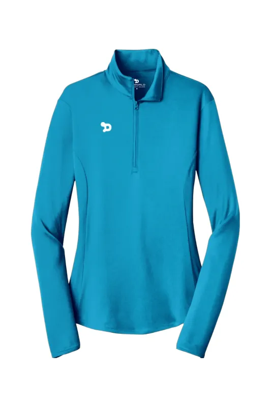 Gridiron Women 1/4-Zip Pullover sold by DRYWORLD