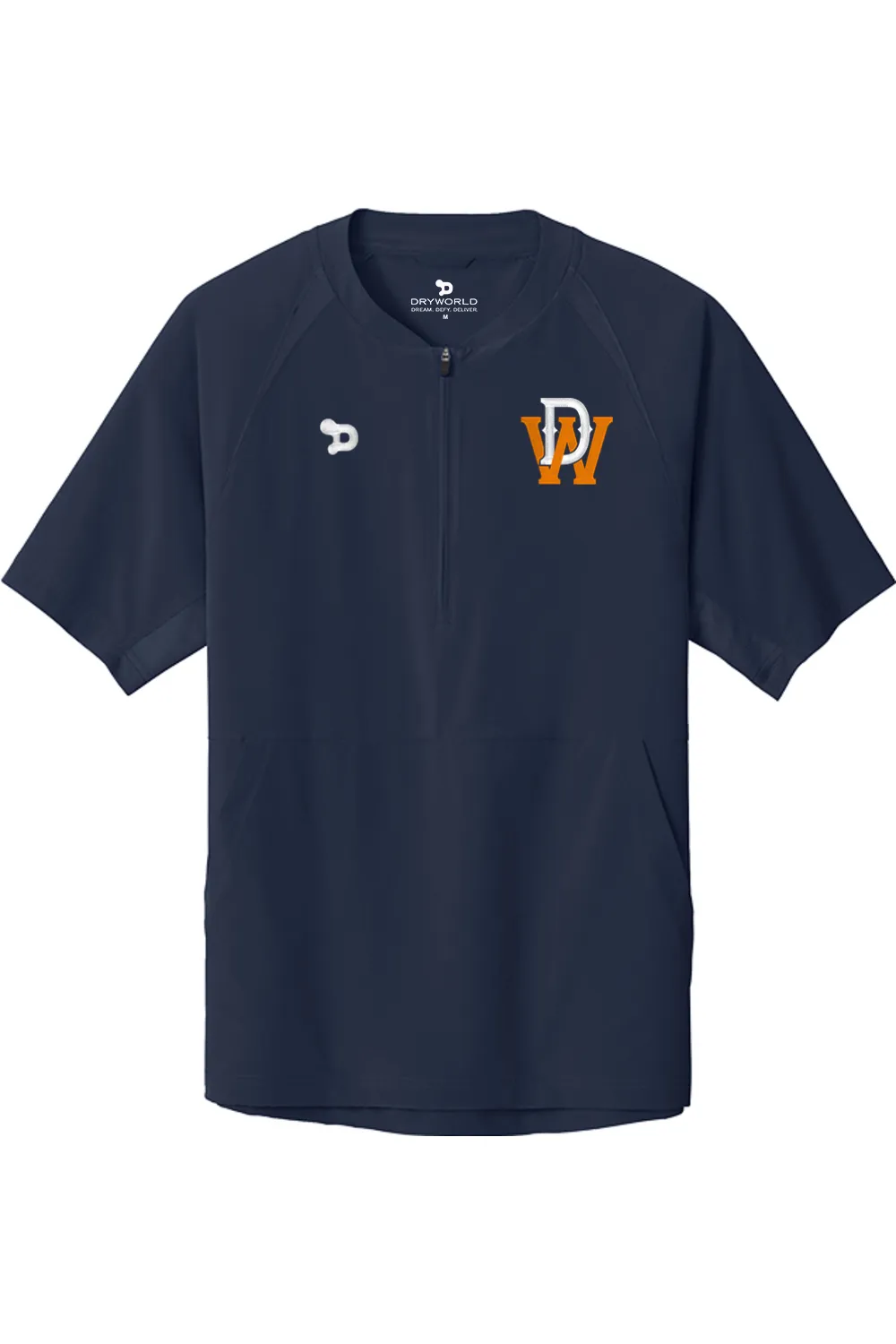 DW Baseball 1/2-Zip Short Sleeve Jacket sold by DRYWORLD
