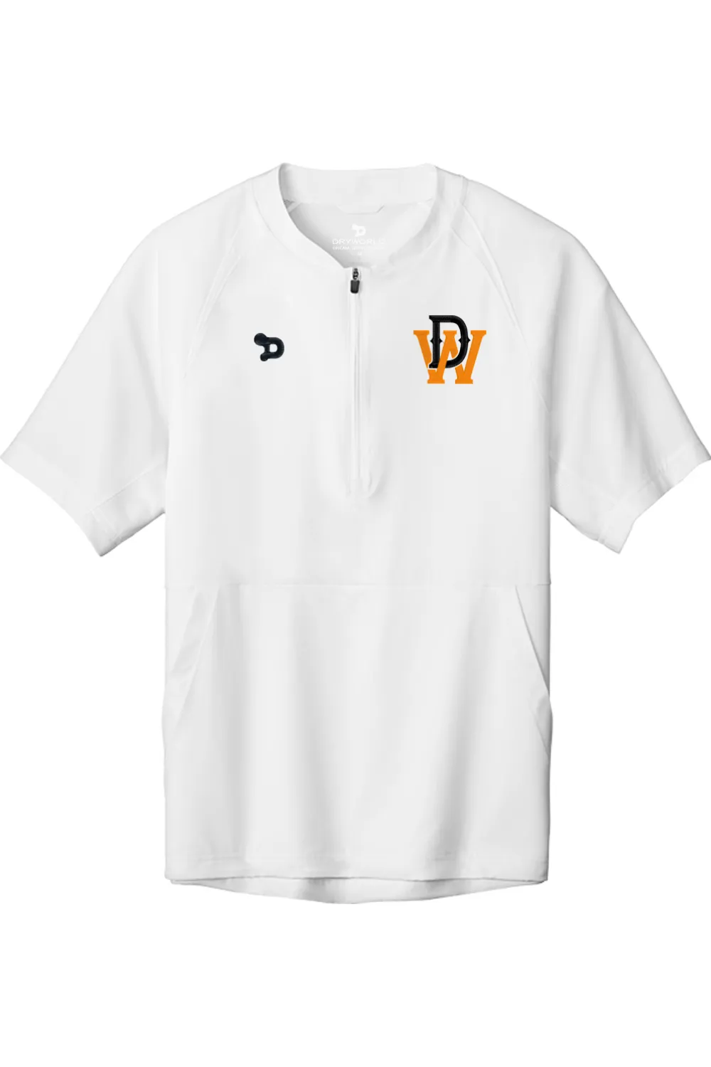 DW Baseball 1/2-Zip Short Sleeve Jacket sold by DRYWORLD product image thumbnail 3