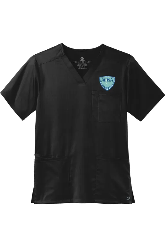 AOSA Men's Premiere Flex V-Neck Top made by DRYWORLD