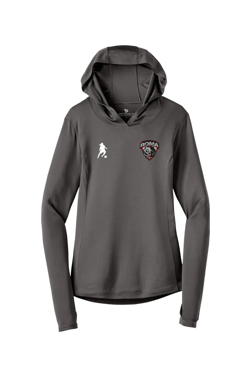 Roma FC Ladies PosiCharge Competitor Hooded Pullover sold by DRYWORLD product image thumbnail 5