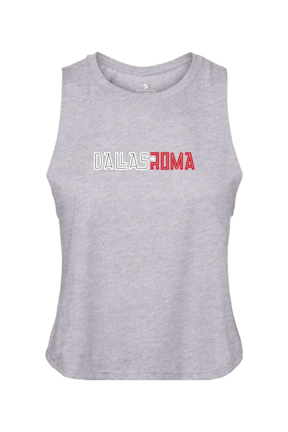 Roma FC Women's Racerback Cropped Tank sold by DRYWORLD product image thumbnail 3