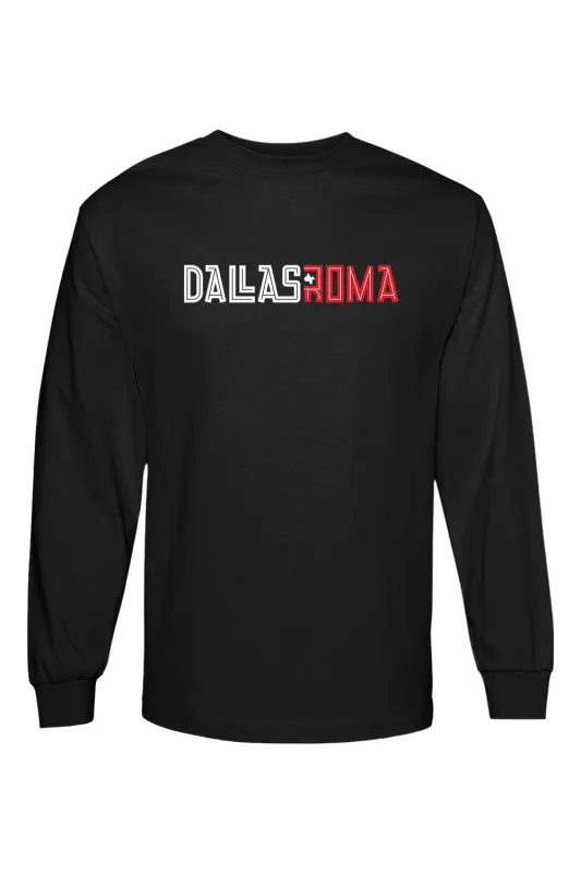 Roma FC Unisex Heavyweight Cotton Long Sleeve T-Shirt made by DRYWORLD