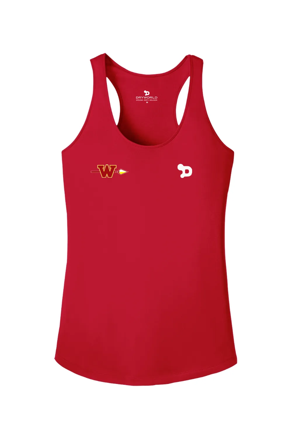 Woodbridge Warriors PosiCharge Competitor Racerback Tank sold by DRYWORLD product image thumbnail 3