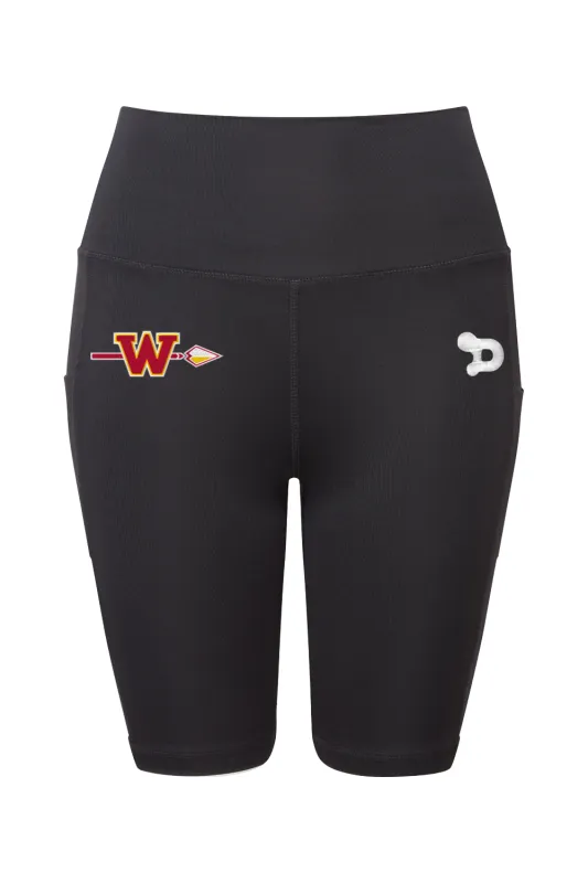 Woodbridge Warriors Women's Performance Compression Shorts made by DRYWORLD
