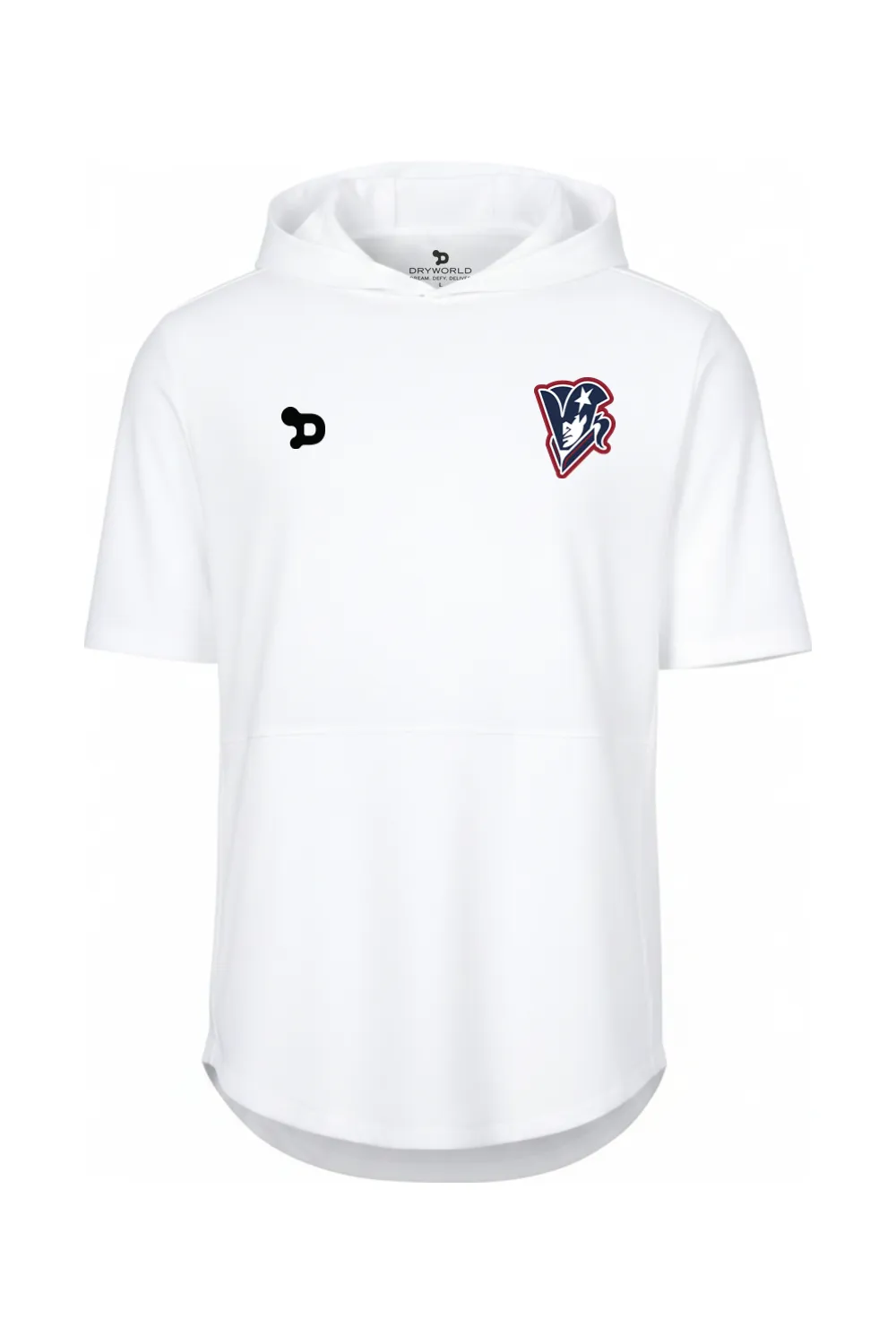 Beckman Patriots Club Short Sleeve Hoodie sold by DRYWORLD product image thumbnail 3