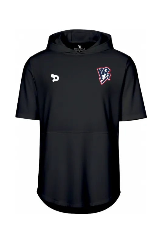 Beckman Patriots Club Short Sleeve Hoodie made by DRYWORLD