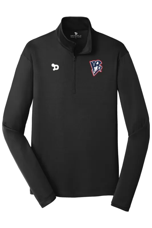 Beckman Patriots PosiCharge Competitor 1/4-Zip Pullover made by DRYWORLD
