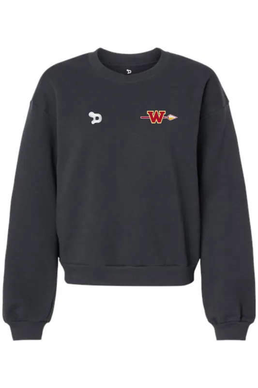 Woodbridge Warriors ReFlex Women's Fleece Crewneck Sweatshirt made by DRYWORLD