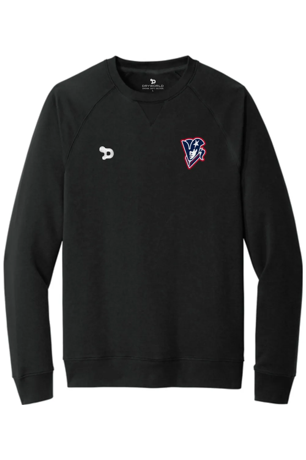 Beckman Patriots Drive Fleece Crewneck sold by DRYWORLD