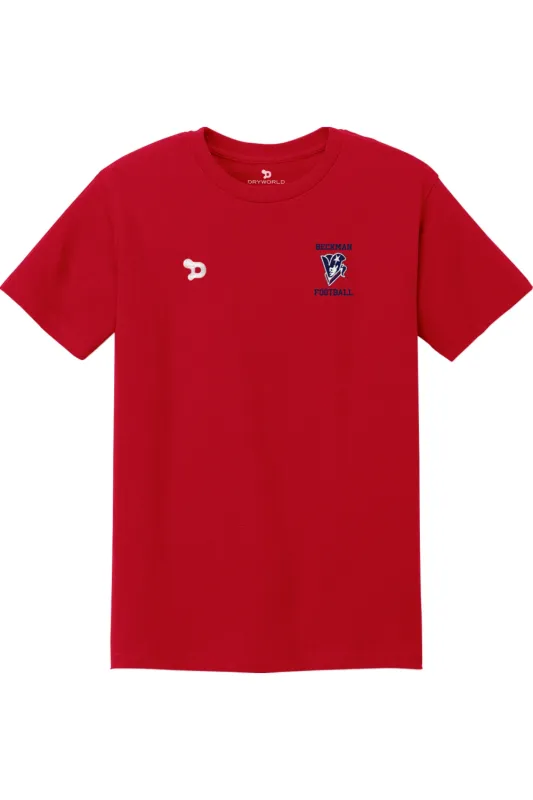 Beckman Football Unisex Heavyweight Cotton Tee made by DRYWORLD