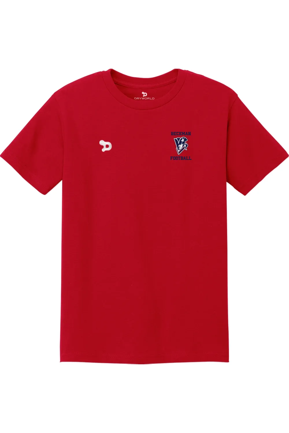 Beckman Football Unisex Heavyweight Cotton Tee sold by DRYWORLD