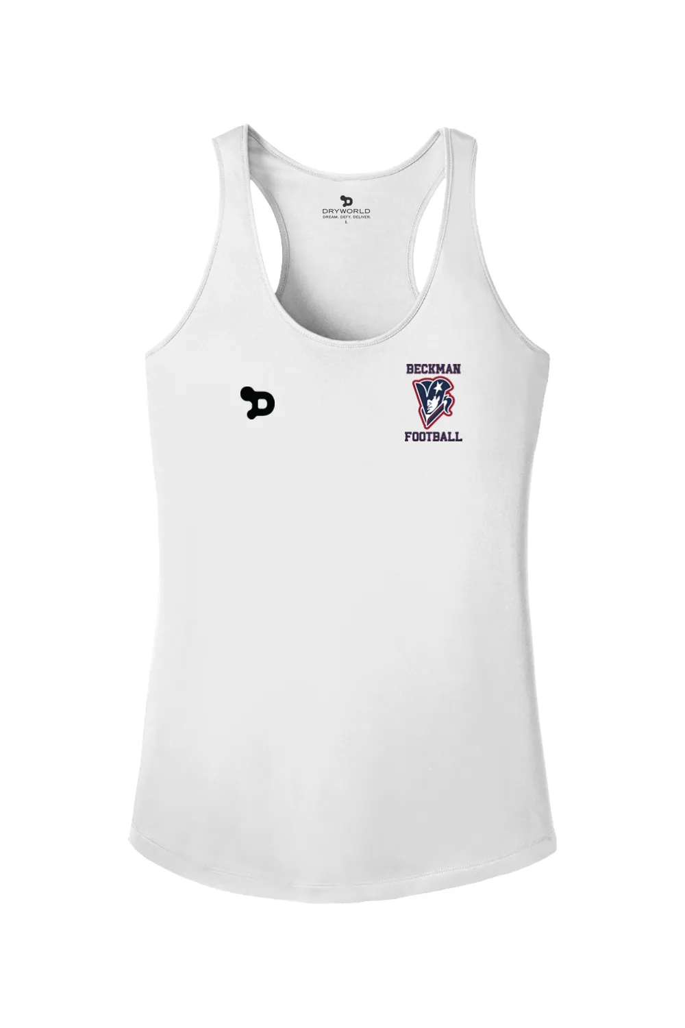 Beckman Football Ladies PosiCharge Competitor Racerback Tank sold by DRYWORLD product image thumbnail 5
