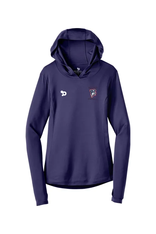 Beckman Football Ladies PosiCharge Competitor Hooded Pullover made by DRYWORLD