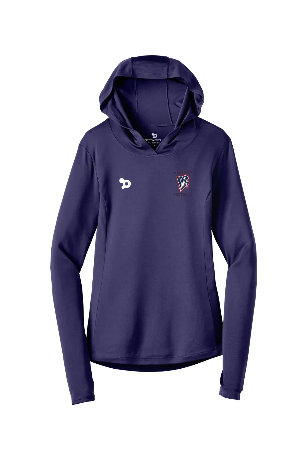 Beckman Football Ladies PosiCharge Competitor Hooded Pullover sold by DRYWORLD