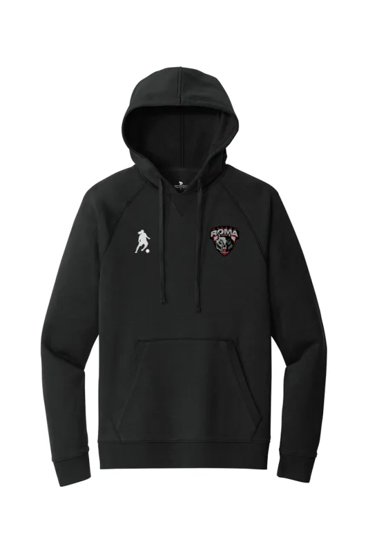 Roma FC Fleece Pullover Hoodie made by DRYWORLD