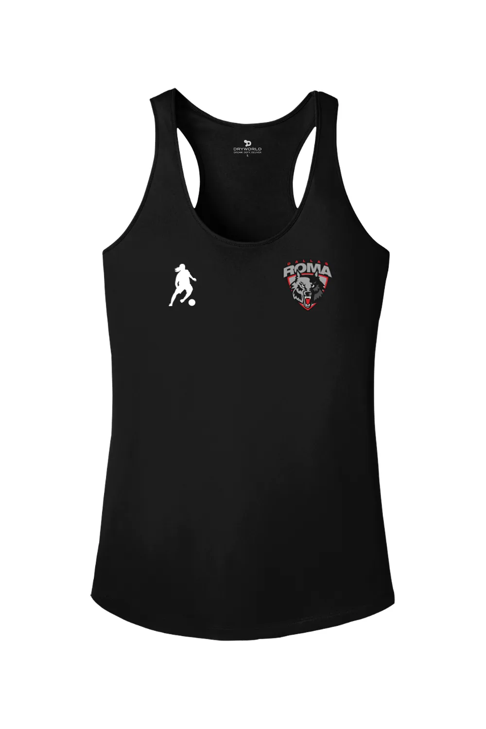 Roma FC Ladies PosiCharge Competitor Racerback Tank sold by DRYWORLD