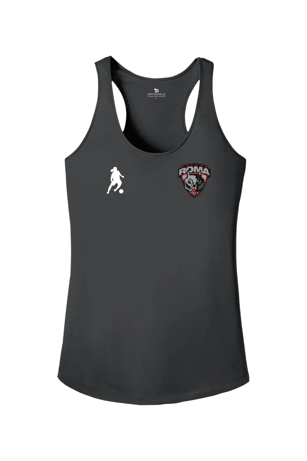 Roma FC Ladies PosiCharge Competitor Racerback Tank sold by DRYWORLD product image thumbnail 3