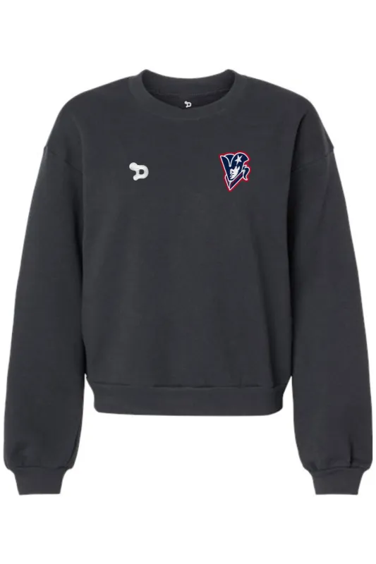 Beckman Patriots ReFlex Women's Fleece Crewneck Sweatshirt made by DRYWORLD