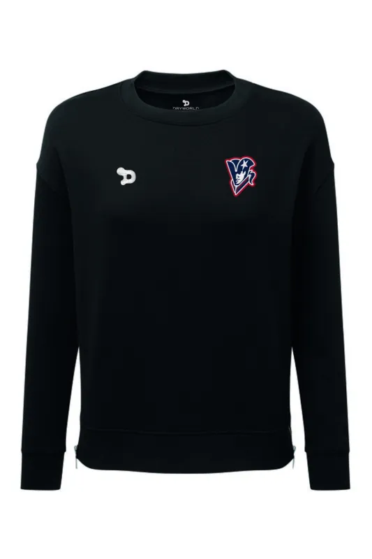 Beckman Patriots Ladies' Billie Side-Zip Sweatshirt made by DRYWORLD