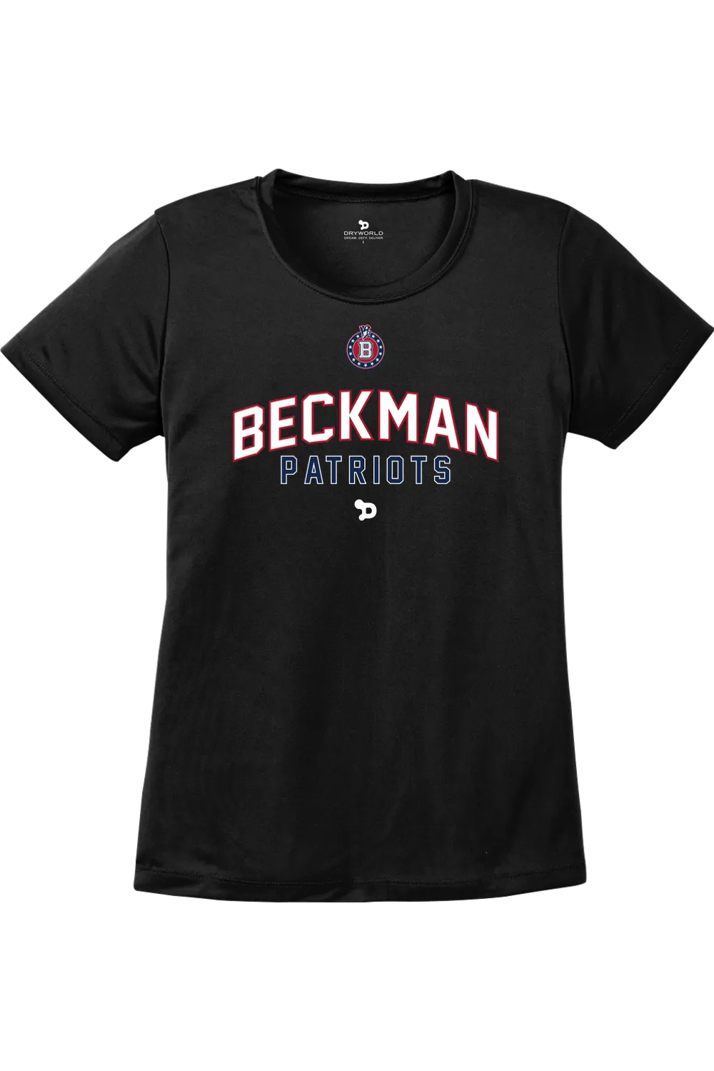 Beckman Patriots Girls Flag Football Ladies PosiCharge Competitor Tee sold by DRYWORLD