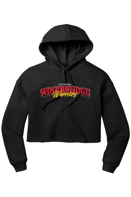 Woodbridge Warriors Women’s Sponge Fleece Cropped Fleece Hoodie - Lifestyle made by DRYWORLD