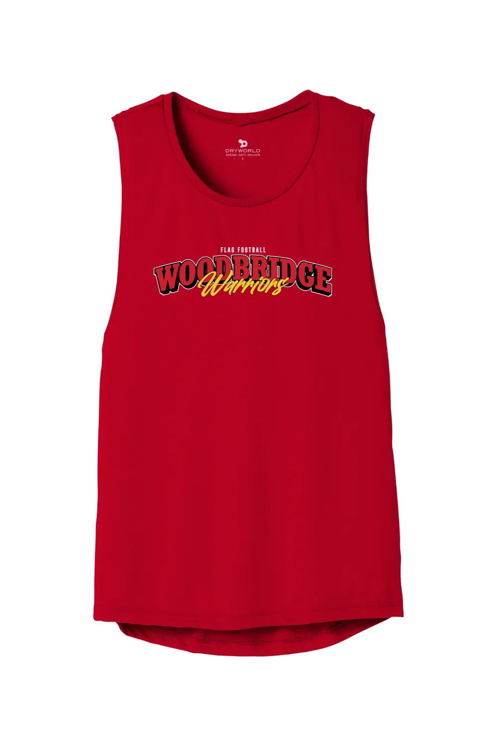 Woodbridge Warriors Women's Flowy Muscle Tank - Lifestyle sold by DRYWORLD product image thumbnail 3