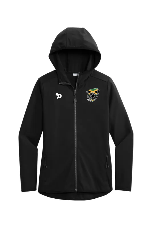 Flag Football Jamaica Ladies Circuit Hooded Full-Zip made by DRYWORLD